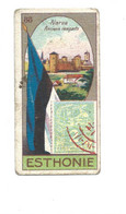 Chromo ESTHONIE ESTONIA Flag Drapeau Stamp Timbre En L'état Voir Les 2 Scans Rare 60 X 30 Mm Pub: Victoria - Victoria