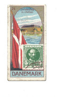 Chromo DANEMARK DENMARK Flag Drapeau Stamp Timbre En L'état Voir Les 2 Scans Rare 60 X 30 Mm Pub: Victoria - Victoria
