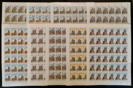 RUSSIA  MNH (**)1994 Churches And Cathedrals.Mi 368-376 , Yvert 6057-65 - Full Sheets