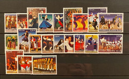 GREECE, 2002 FOLK DANCES ISSUE COMPLETE SET STAMPS, MNH - Unused Stamps