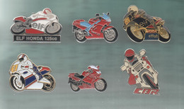 PINS PIN'S MOTO 1261 HONDA ELF CBR MOTUL UFR 125 CC LOT 6 PINS - Motos