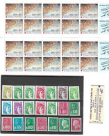 Frankreich - Selt./postfr. Lot Div. FM Und MH Aus Ca. 1985/95 - Postg. Nominale Ca. 12 €! - Unused Stamps