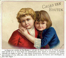 CHROMO-PUB  Format 125 X 140 Mm <  CACAO VAN HOUTEN - FRERE ET SOEUR - 1892 - Van Houten