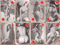 CURIOSA , NU , NUS , PIN UP , EROTISME , NAKED , VINTAGE - JEU DE 54 CARTE A JOUER FEMME , FEMMES NUES - 54 Cards
