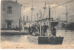 ANCIEN BAGNE à TOULON Traversée D'une PASSE Autrefois Confié à Des Forçats. ARSENAL MARITIME - Voyagé 1904 - Prison