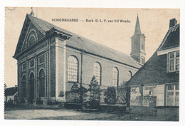 SCHOONAARDE  KERK O.L.V.VAN VII WEEËN    2 SCANS - Dendermonde