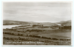 ISLE OF BUTE : ROTHESAY - ARRAN HILLS FROM THE GOLF COURSE - Bute