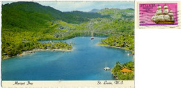 ST. LUCIA  Marigot Bay  Nice Stamp Ship - Sainte-Lucie