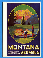 J425, Repro D'affiche Office Du Tourisme De Montana 1926, Maurice Freundler, 1251, Photoglob,GF, Non Circulée - Saint-Maurice