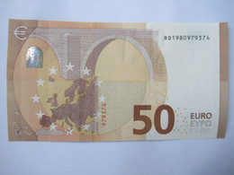 50 Euro-Schein RD ( R032) Unc.Draghi - 50 Euro