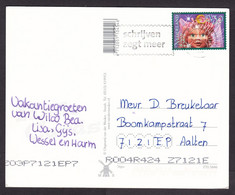 Netherlands: Picture Postcard, 2002, 1 Stamp, Efteling Fairy Tale Theme Park, Card: Lighthouse Vlieland (traces Of Use) - Storia Postale