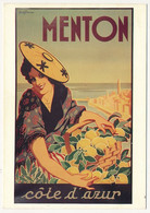 CPM - MENTON (Alpes Mar.) - Reproduction Affiche Ancienne De Menton - Illustration De Beglia - Menton
