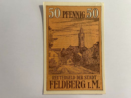 Allemagne Notgeld Feldberg 50 Pfennig - Collections