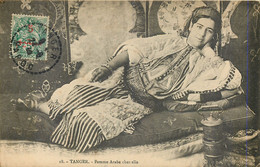 Maroc - TANGER - Femme Arabe Chez Elle En 1905 - Tanger
