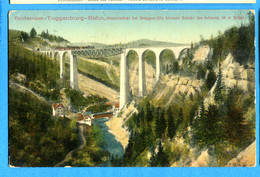J434, Bodensee - Toggenburg Bahn, Sitterviadukt Bei Bruggen, Train, G. Metz, Circulée 1911 Timbre Décollé - SG St. Gall