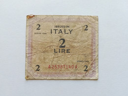 ITALIA 2 LIRE 1943 - Allied Occupation WWII