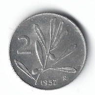 2 LIRE – REPUBBLICA ITALIANA - 1957 - (211) - 2 Liras