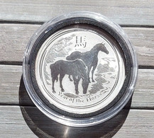 Australia 2014 - ½ Ounce Silver 50 Cents - Year Of The Horse - KM# 2110 - UNC & Sealed - Sammlungen