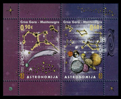 SALE!!! MONTENEGRO CRNA GORA 2009 EUROPA CEPT ASTRONOMY S/S Souvenir Sheet MNH ** - 2009