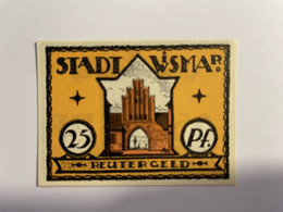 Allemagne Notgeld Wismar 25 Pfennig - Collections