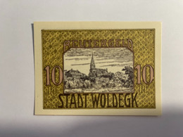 Allemagne Notgeld Woldegk 10 Pfennig - Collections