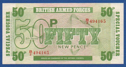 GREAT BRITAIN - P.M49 – 50 New Pence ND (1972) UNC-, Serie B/2 494165, Printer Bradbury Wilkinson, New Malden - Fuerzas Armadas Británicas & Recibos Especiales