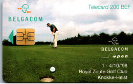 28760 - Belgien - Royal Zoute Golf Club , Knokke Heist - Avec Puce