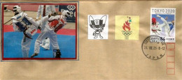 TAEKWONDO In TOKYO OLYMPICS 2020, (RARE-SCARCE LETTER FROM TOKYO OLYMPIC VILLAGE POST-OFFICE) - Estate 2020 : Tokio