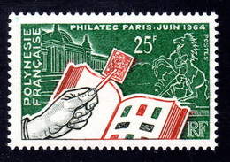 POLYNESIE 1964 - Yvert N° 26 - Neuf ** / MNH - Expo Philatélique Philatec - Neufs