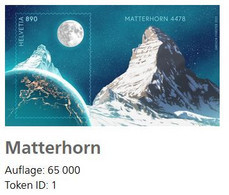 Swiss Crypto Stamp Sonderblock ID 1 Matterhorn ** Postfrisch - Blokken