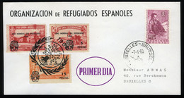 België E81/83 + 1125 Op FDC - Refugiados Espanoles - Commemorative Labels