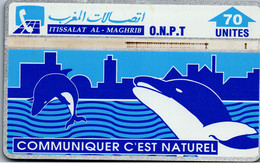 29013 - Marokko - Itissalat , Al Maghrib , Communiquer C'est Naturel , Dolphin , Delfin - Morocco