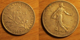 2 Francs 1912 - 2 Francs