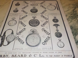 ANCIENNE PUBLICITE KIRBY ET MONTRE OMEGA 1908 - Autres & Non Classés