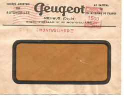 France Enveloppe Publicitaire   Peugeot Sochaux (25 Doubs) - Other & Unclassified