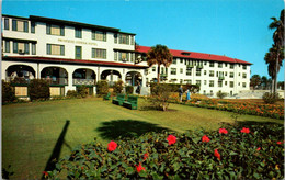 Florida Daytona Beach Princess Issena Hotel With Swimming Pool In Background 1969 - Daytona