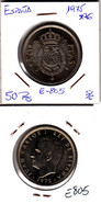 E0805 MONEDA ESPAÑA JUAN CARLOS SIN CIRCULAR 50 PESETAS 1975 ESTRELLA 76 1,4 - Andere & Zonder Classificatie