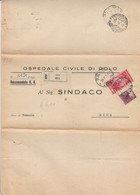 RACCOMANDATA 1950 20+35 TIMBRO DOLO MIRA VENEZIA (RY3556 - 1946-60: Poststempel