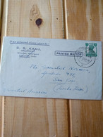 India 2 Small Covers To Costa Rica Rare Destine.one 1948.e7 Reg.post.commems For Postage. - Briefe U. Dokumente