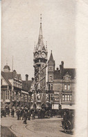 1095 – Real Early 1900s B&W Photo – England UK Leicestershire Leicester – Small Crowd – VG Condition - Leicester