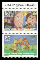 SALE!!! NORTHERN CYPRUS CHIPRE TURCO 2010 EUROPA CEPT THE CHILDREN BOOKS 2 Stamps Se-tenant From Booklet MNH ** - 2010