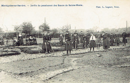 Montigny Sur Sambre Pensionnat Lagaert Animation De Jardinieres 1908 - Montigny-le-Tilleul