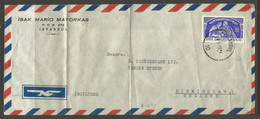 TURKEY. 1953. AIR MAIL COVER. ISTANBUL. ISAK MARIO MAYORKAS. ADDRESSED TO BIRMINGHAM. - Cartas & Documentos