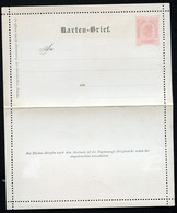 ÖSTERREICH Kartenbrief K22 Gez. L9.5 1890 Kat. 5,00 €+ - Letter-Cards
