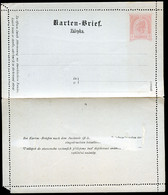 ÖSTERREICH Kartenbrief K23 Ascher K23a Böhmisch Gez. L11 VERZÄHNT 1890 - Carte-Lettere