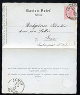 ÖSTERREICH Kartenbrief K27 Ascher K27a Laibach Ljubljana Slowenien - Graz 1894 Kat.15,00 €+ - Letter-Cards