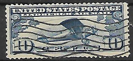 STATI UNITI D'AMERICA 1927 POSTA AEREA LO SPIRIT OF St.LOUIS UNIF. 10 USATO VF - 1a. 1918-1940 Oblitérés