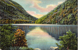 New Hampshire Franconia Notch Profile Lake 1943 Curteich - White Mountains