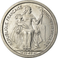 Monnaie, Nouvelle-Calédonie, 2 Francs, 1949, Paris, SUP, Aluminium, KM:3 - Nouvelle-Calédonie