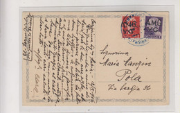 ITALY TRIESTE A 1946  AMG-VG   Nice   Postcard To Yugoslavia - Poststempel